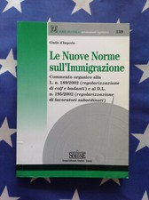 Giulio d'Imperio: Le nuove norme sull'immigrazione - 2002 ed. Simone