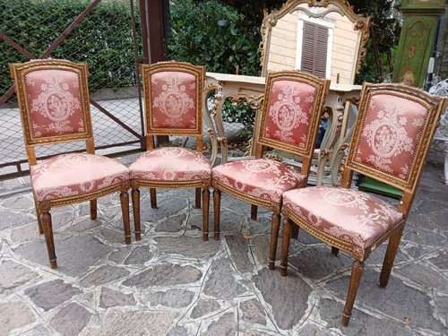 Gruppo sedie dorate - sedie,