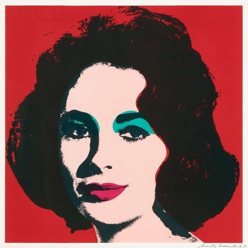 Andy warhol liz - x, taylor