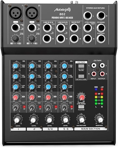 Audibax 802 mixer canali - audibax,