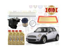 KIT TAGLIANDO 4 FILTRI + 4LT OLIO CASTROL MINI COOPER D R56 1.6D 90 109 CV