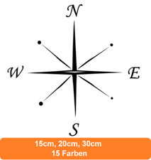 Adesivo bussola stella polare