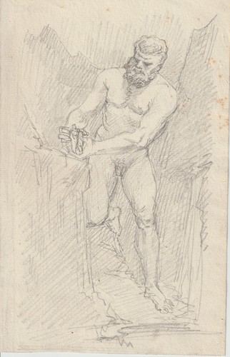 Antico disegno xix secolo - ,