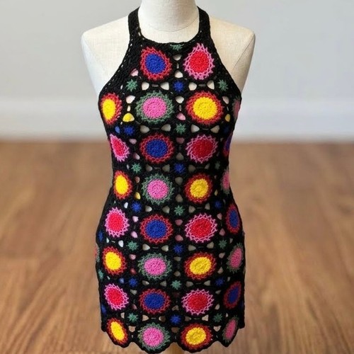 Mini abito patchwork