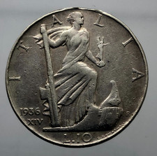 10 LIRE IMPERO 1936  Vittorio