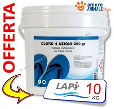 LAPI Cloro 4 Azioni PASTIGLIE da 200 gr → 5 / 10 / 25 kg - Multifunzione Piscina