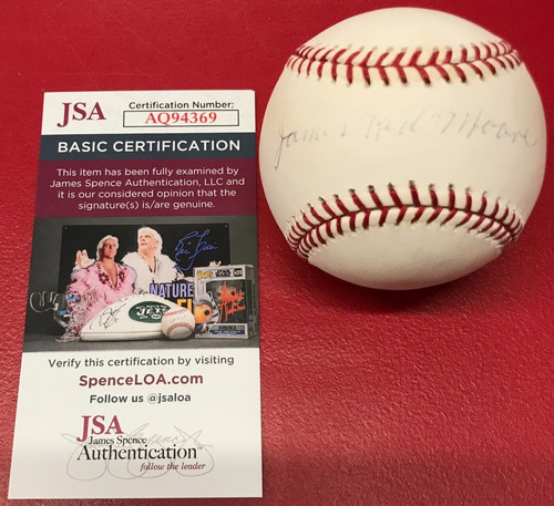 Baseball firmato james red - firmato,