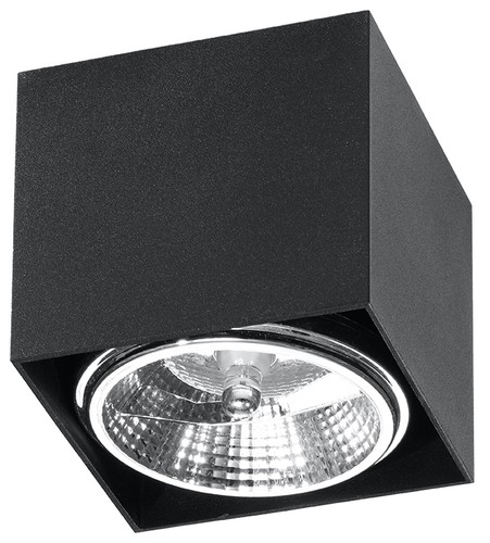 Plafoniera alluminio nero - plafoniera,