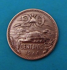 MESSICO 20 CENTAVOS 1944 ⭐ KM #439
