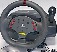 Logitech MOMO Force Feedback volante da corsa solo parte di ricambio PC AC gamer vintage