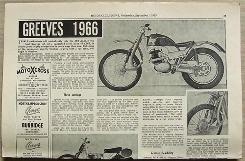 Greeves trials motorcycles - trials,