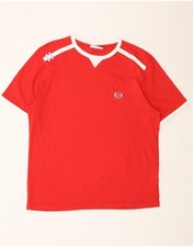 SERGIO TACCHINI T-shirt uomo top grande rosso cotone CS02