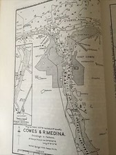 CARTA MARE / MAPPA NAUTICA VINTAGE 1961 - COWES & River Medina - Da incorniciare?
