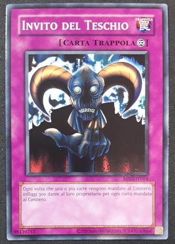 Invito del teschio italiano - teschio,