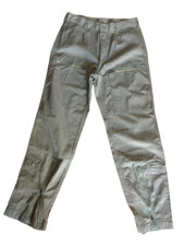 MILITARI Pantaloni Uomo Cargo Jeans Mimetici Army Combat Trousers Verde Size 44