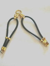 Bracciale da donna colore oro e caucciù degli anni 70 bella bigiotteria