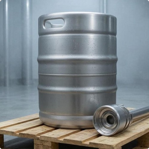 Fusto birra litri - da, con