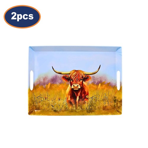 Serving tray 38cm highland cow - serving,
