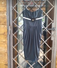 Roberto Cavalli Nuovo. Abito tubino nero al ginocchio con bretelle 