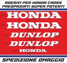 Adesivi  HONDA  e DUNLOP per