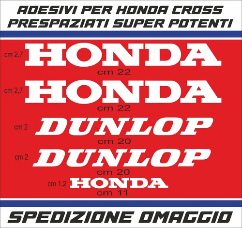 Adesivi honda dunlop per - ,