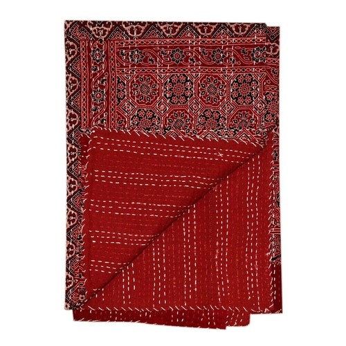 Copriletto trapuntato kantha - copriletto,