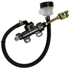 POMPA FRENO POSTERIORE MOTO CROSS ENDURO MOTARD Nero UNIVERSALE con SERBATOIO