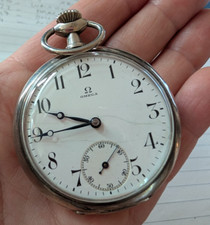 omega orologio da tasca antico inizi '900 argento 800