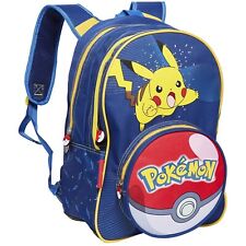 Pokemon Pikachu Grande Zaino 44x30x18cm Scuola Elementare Ragazzo Bambino