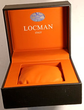 LOCMAN  ITALY -SCATOLA PER OROLOGIO-VINTAGE-RARE WATCH BOX-CAJA-BOITE-USATA