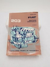 Manuale officina catalogo parti di ricambio Fiat 203 motore verticale 4^ ed 1961