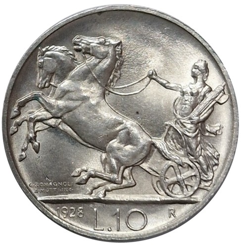 Regno italia 10 lire 1928 - lire,