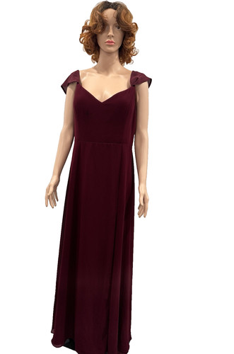 Abito bordeaux levkoff - abito,