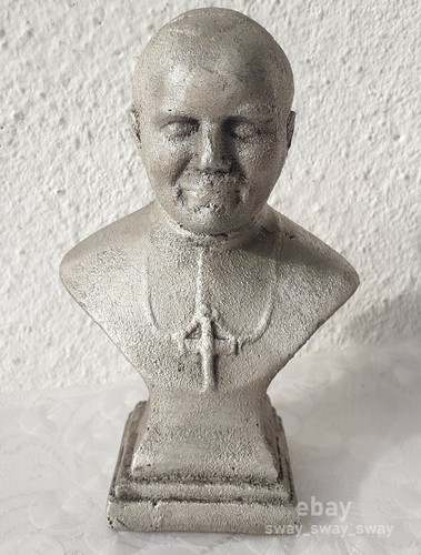 Busto metallo papa - in, 6"