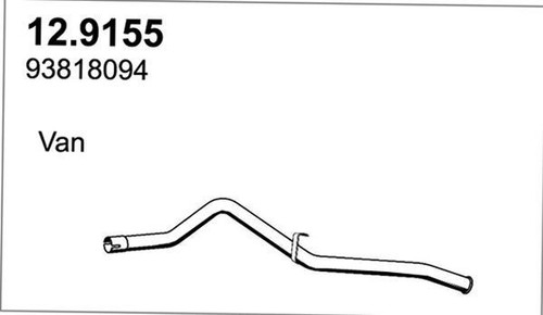 Asso 9155 tubo - tubo, scarico