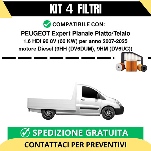 Kit filtri tagliando - kit, 4