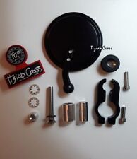 2 SPECCHIETTI RETROVISORE MONTAGGI VARI 6/12/17/22 mm ENDURO MOTARD TizianCross