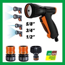 KIT PISTOLA E RACCORDI COMPLETO CLABER IRRIGAZIONE GIARDINO 5/8" 3/4" 1/2" 9563