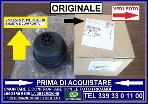 Coperchio supporto filtro olio - filtro,