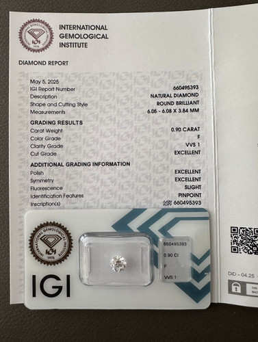Diamante naturale certificato