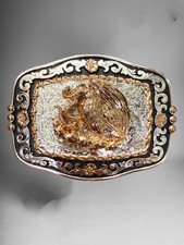 Mexican Eagle Rodeo Western Cowboy Belt Buckle Hebilla Vaquera Con Aguila Mexico