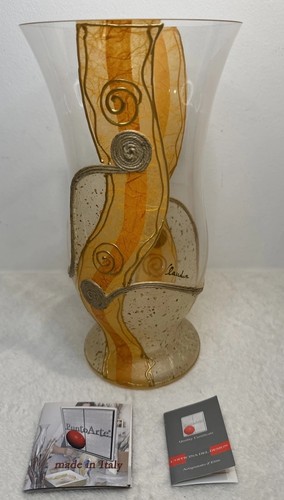 Vaso decorativo dipinto mano - vaso, a