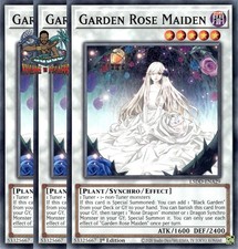 Yugioh! 3x Rose Maiden da Giardino L5DD-ENA29 Comune 1° Edizione NM