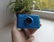 🔥RARA fotocamera digitale compatta blu Nikon Coolpix S30 10,1 MP🔥SET COMPLETO FUNZIONANTE🔥