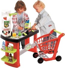 Supermercato Giocattolo Cassa del Supermercato con Carrello e Prodotti Ecoiffier