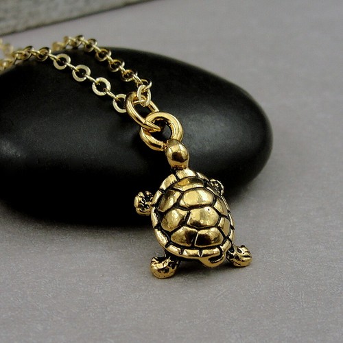 Collana tartaruga oro - ,