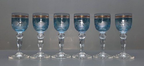 Blu bicchieri liquore - bicchieri, boemia