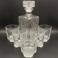 Bormioli Rocco Set Bevande Whisky 6 Pezzi Taglio Selecta Cristallo Made in Italy