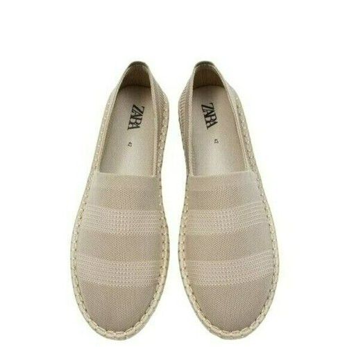 Zara espadrillas tessuto beige - zara,