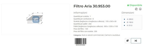 Filtro aria ford courier - aria,